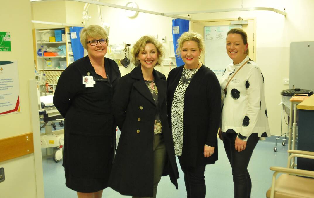 UPGRADES: Acting chief executive Fiona Brew, Labor candidate for Ripon Sarah De Santis, Health Minister Jill Hennessy, Stawell Regional Health Board chairwoman Rhian Jones. Picture: CASSANDRA LANGLEY