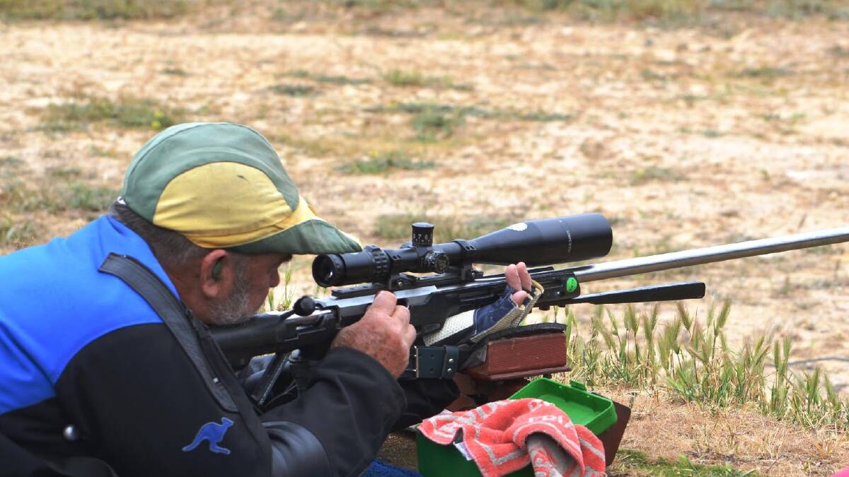 Stawell Match Rifle Shooter Lew Horwood is one of the six Victorian shooters who will represent Australia in the upcoming challenge for the Woomera Trophy this July in England. Picture: DAVE HILLIER.