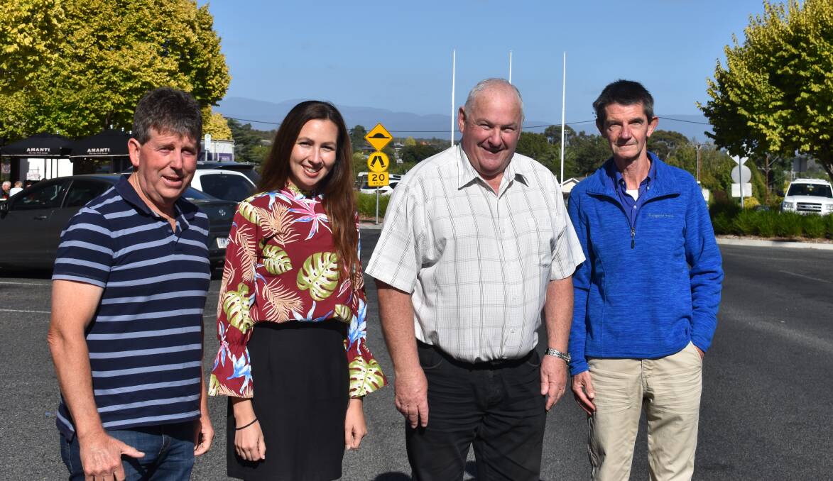 COMING TOGETHER: Club president Peter Gibson, Amateur Athletic Club president Jess Cass, Mayor Kevin Erwin and Club committee member Keith Lofthouse. Picture: CONTRIBUTED