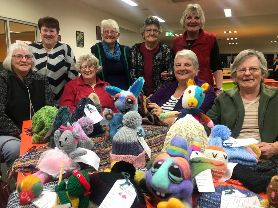 Winter Woollies organisers with a small sample of items which will be on display and for sale at the festival. Picture: CASSANDRA LANGLEY