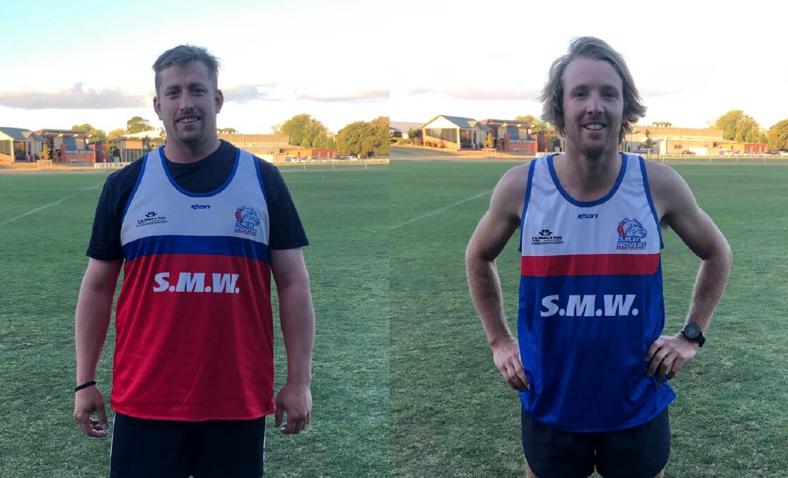 RECRUITS: Brent Bulger and Ian Worsfold have joined SMW Rovers for their 2019 season campaign. Pictures: CONTRIBNUTED