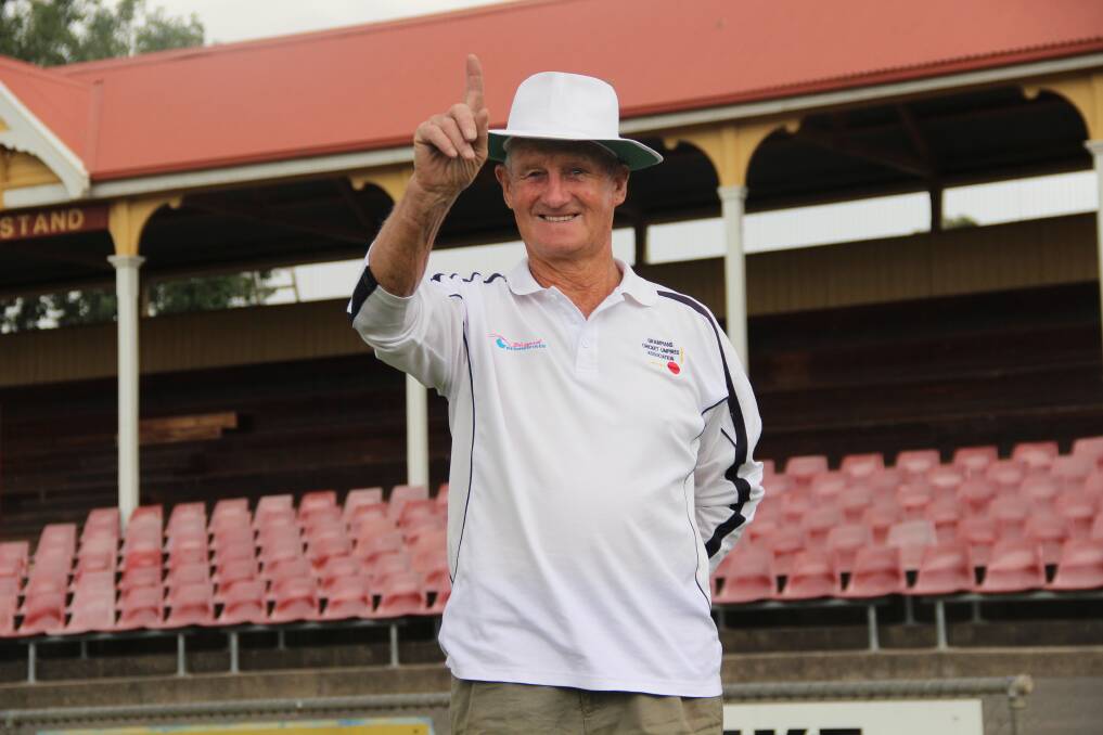DECISION MAKER: Trevor McKinnis enjoys his role umpiring the region's best cricketers every Saturday. Picture: LACHLAN WILLIAMS