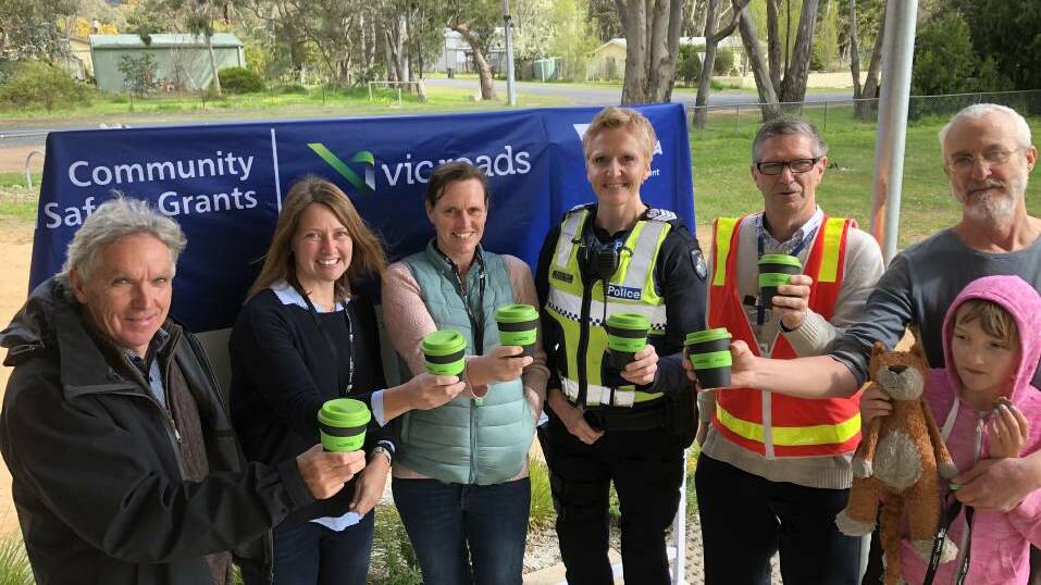 EXCITED: VicRoads, Victoria Police and community members welcomed the $50,000 grant announcement which will now go towards the chosen project. Picture: CONTRIBUTED