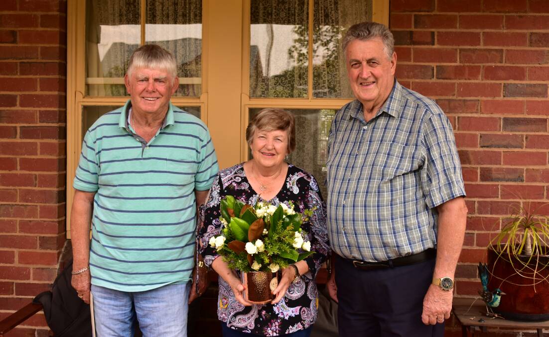 CELEBRATION: Maurie and Judi Fenwick were visited by Northern Grampians Shire Council mayor Murray Emerson on their anniversary. Picture: CONTRIBUTED