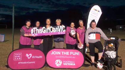 Stawell soccer mums. Picture: VICHEALTH