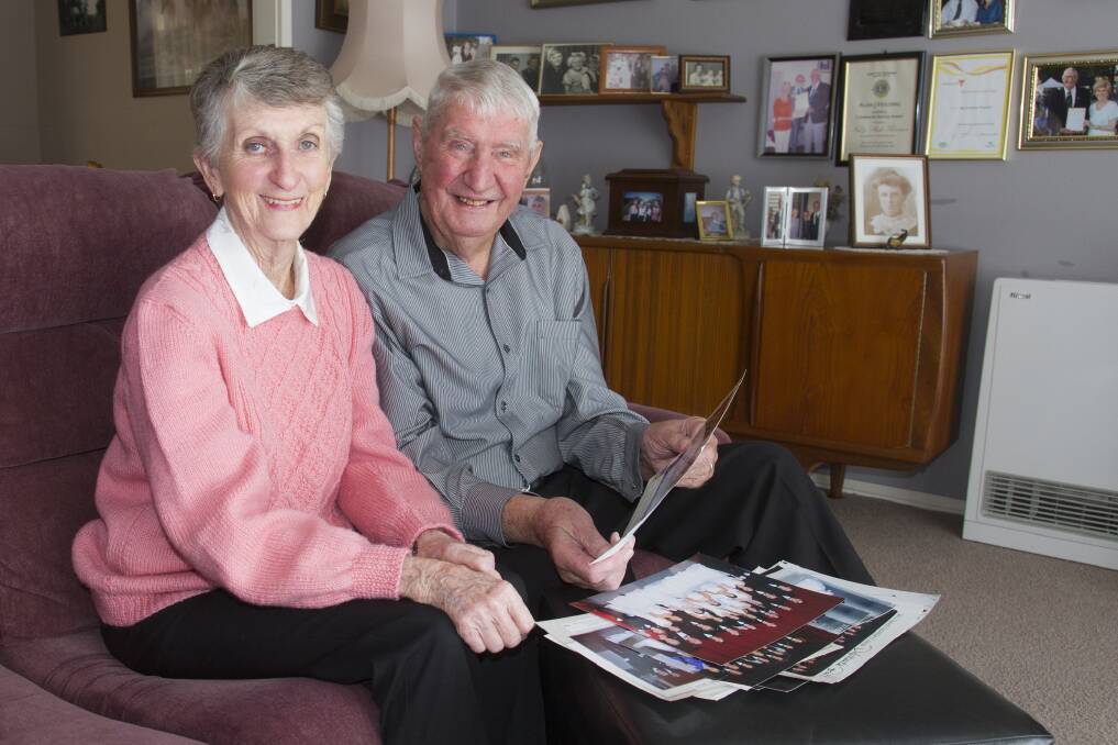 Neil and Sheila Thornton take a trip down memory lane. Picture: PETER PICKERING