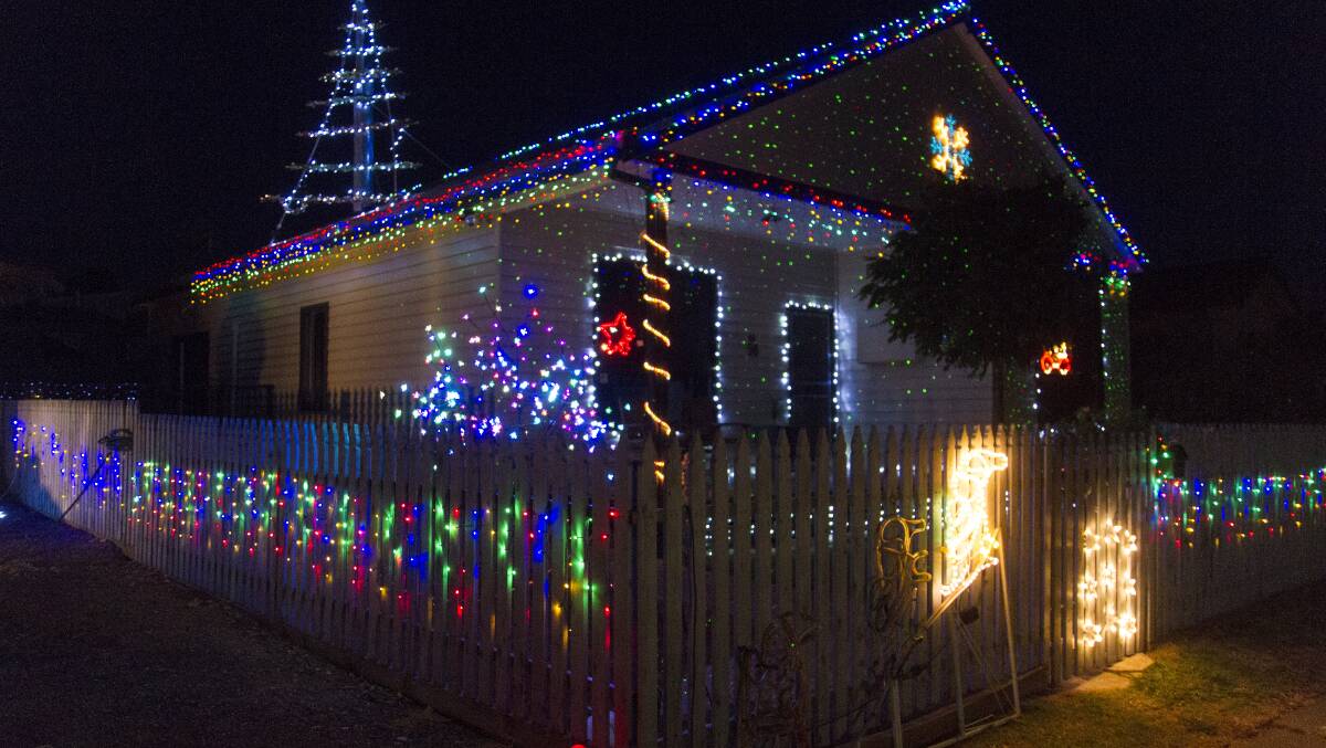 PAST WINNER: This house on Ligar Street is a previous winner of the Stawell Lions Club Christmas light competition. Picture: PETER PICKERING