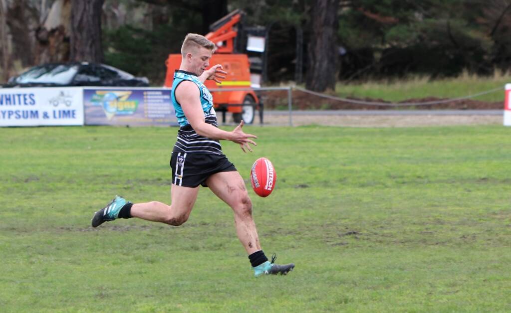 PAYING RESPECT: Swifts' Zach Salmi wearing the specially designed jumper in last years game against Taylors Lake. Picture: TRISH RALPH