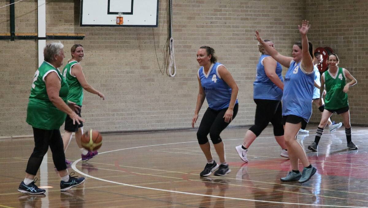 FUN: Stawell Women's Day Basketballers enjoying themselves on the court. Picture: TRISH RALPH