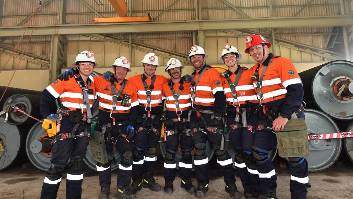 Stawell's Mine Rescue team which competed at the event. Picture: CONTRIBUTED