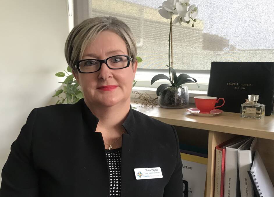 EXCITED FOR THE FUTURE: Stawell Regional Health chief executive Kate Pryde is looking forward to engaging with the communinty in the forward planning of the health service. Picture: CASSANDRA LANGLEY
