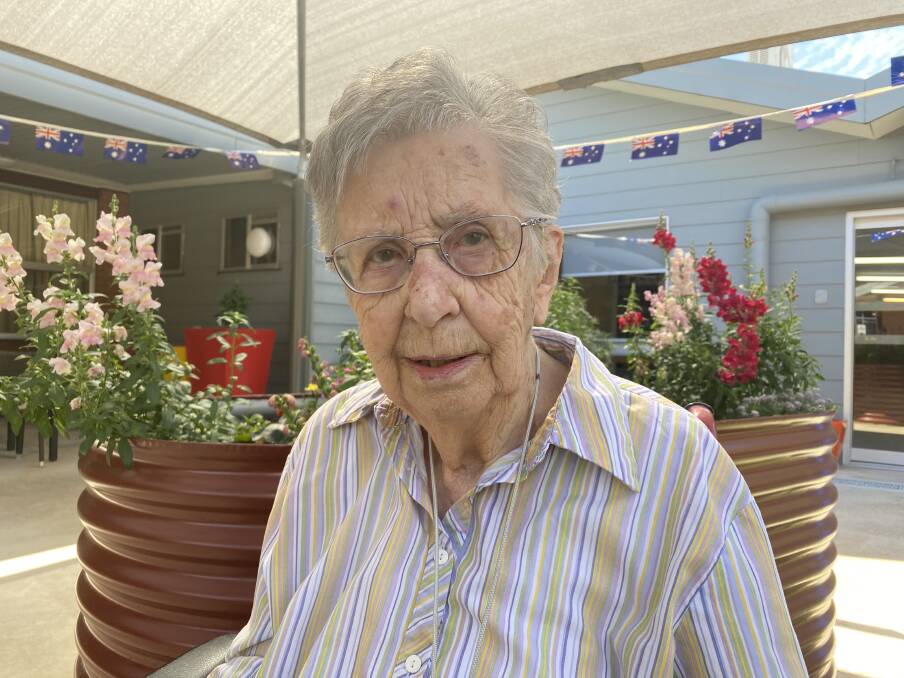 LONG LIFE: Stawell's Eventide Homes' Marjorie Dyson turned 103 on Thursday. Picture: CASSANDRA LANGLEY