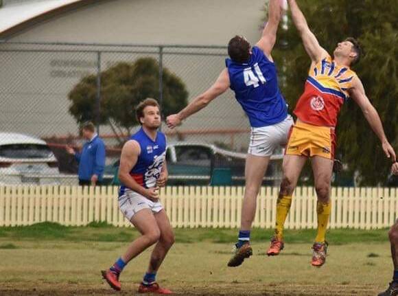 IN THE MIDDLE: Swifts Liam Scott has played some of his time in the middle for the Gunnedah and District Australian Football Club in NSW. Picture: CONTRIBUTED
