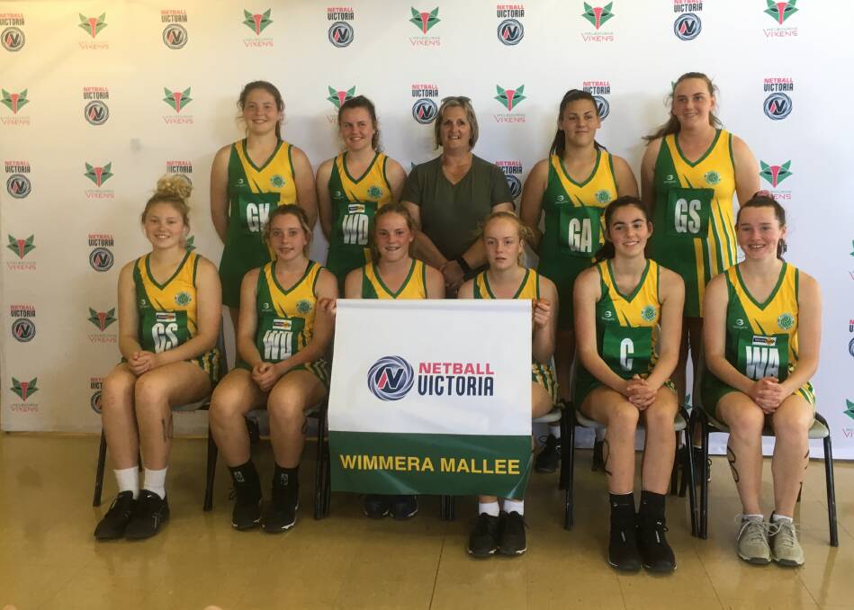IMPROVEMENT: The under-15s Wimmera-Mallee netball squad. Both sides improved in this season's campaign at the state titles in Shepparton. 