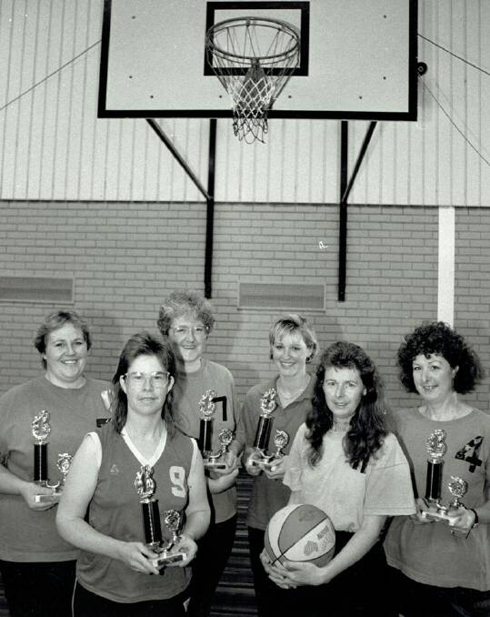 Stawell's Deb Slorach was part of the 1992 Premiership in red's team. Deb Slorach, Sandra Marshall, Trish Ralp,h Jenny Graham, Dianne Pyke and Heather Pilmore.
