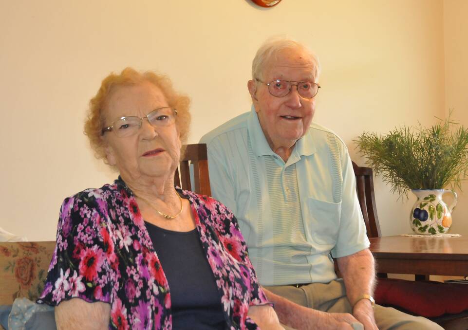 TOGETHER: Joy and Charlie Newall reflect on a wonderful marriage in their home in Donald. Picture: CASSANDRA LANGLEY