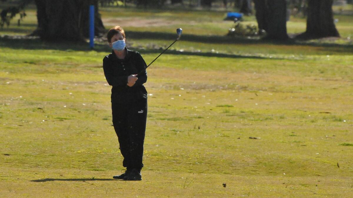 LEADER: Stawell Golf Club's Jo Orr leads the women's championships by five shots. Picture: CASSANDRA LANGLEY