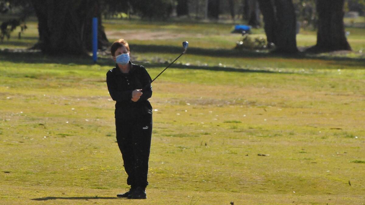 LEADER: Stawell Golf Club's Jo Orr leads the women's championships by five shots after the second round. Picture: CASSANDRA LANGLEY