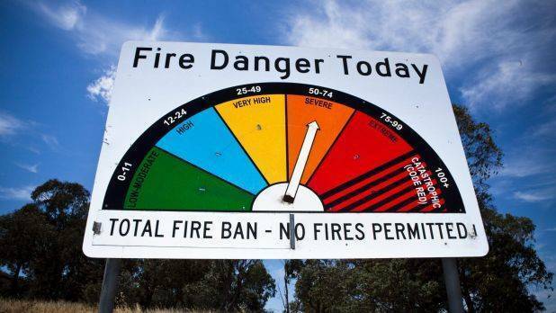 Country Fire Authority declares total fire ban in the region
