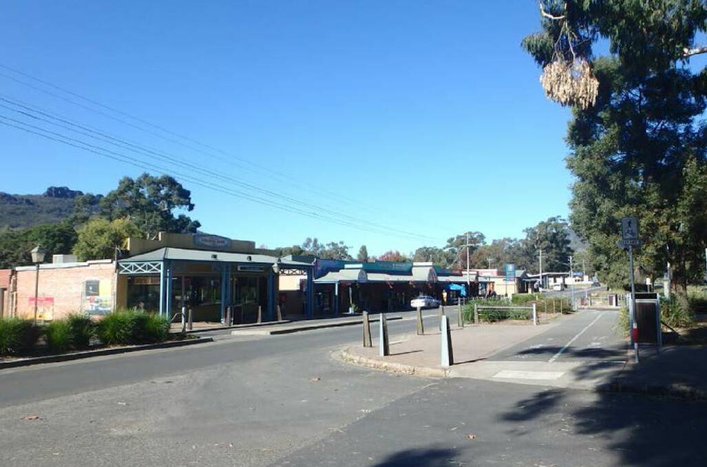 Current pedestrian crossing conditions on in Halls Gap. Crossing upgrades are among the action plan priority projects. Picture: NORTHERN GRAMPIANS SHIRE COUNCIL