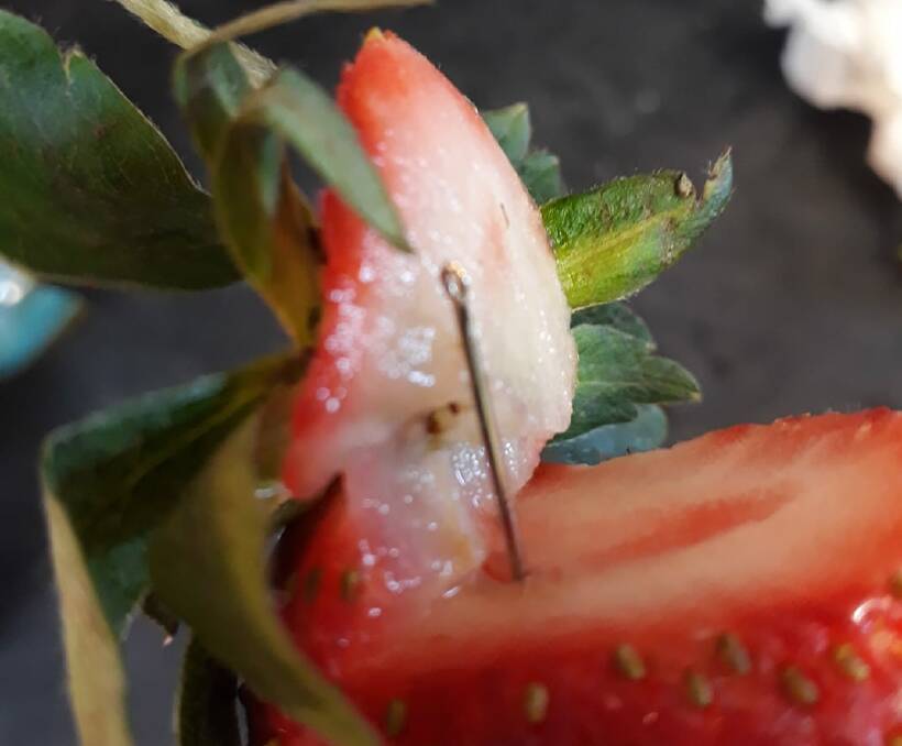 Needles have been found in strawberries all around the country
