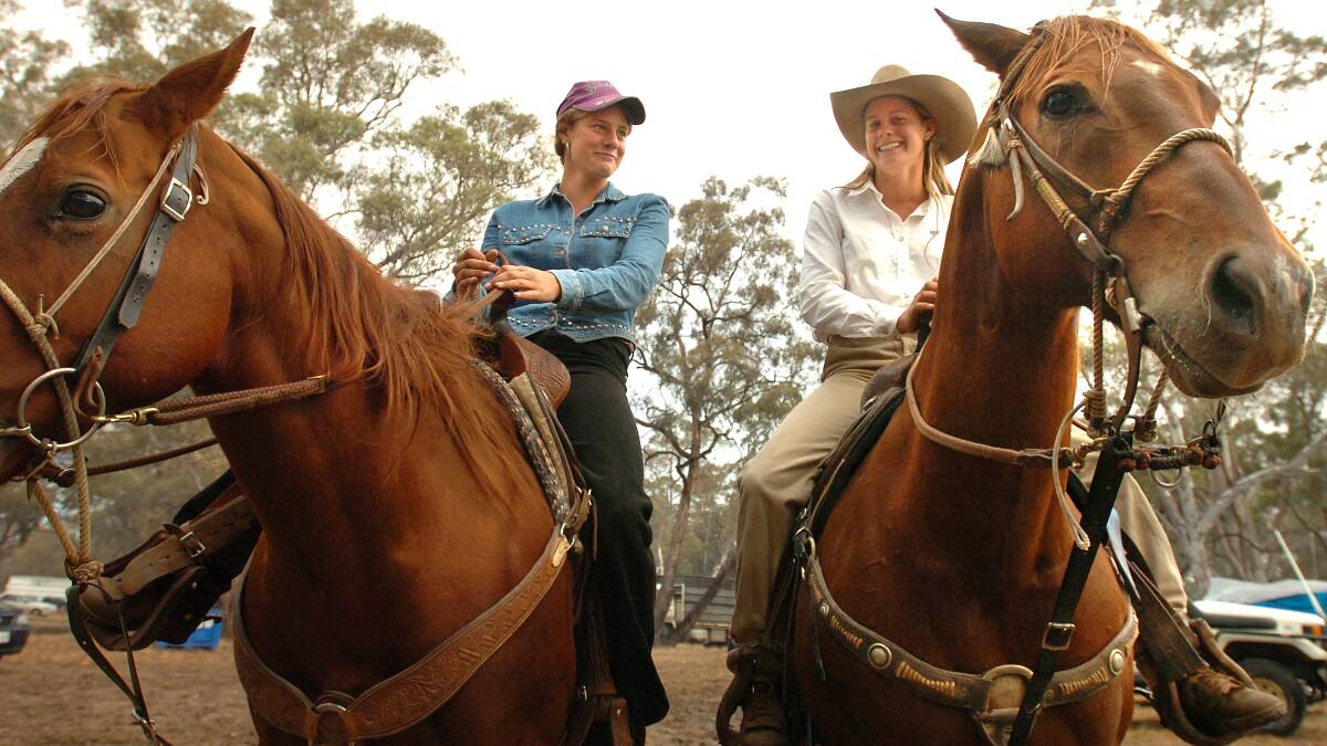 CANCELLED: Melissa and Stacey Wilburn of Benalla. The Great Western Rodeo. Picture: FILE