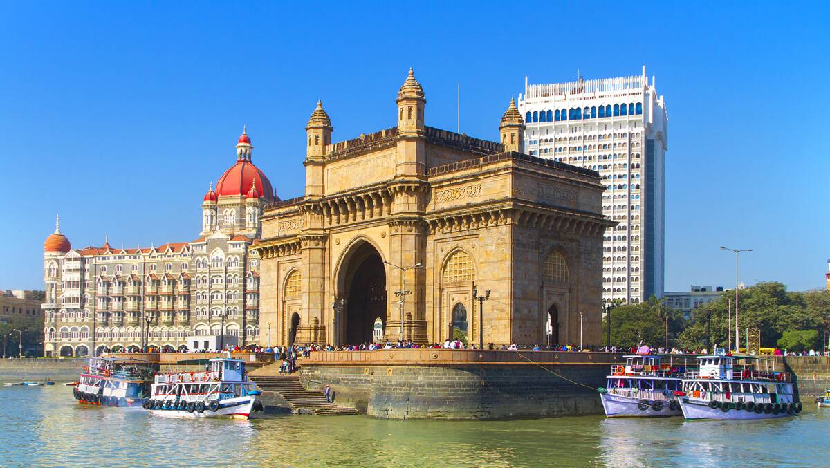 INCREDIBLE INDIA: We'll see the Gateway of India in Mumbai on our fully escorted cruise.
