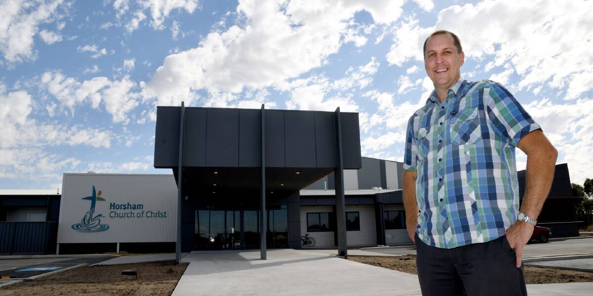 Horsham Church of Christ senior pastor Simon Risson is one of several church leaders experiencing a jump in numbers after moving services online. Picture: SAMANTHA CAMARRI