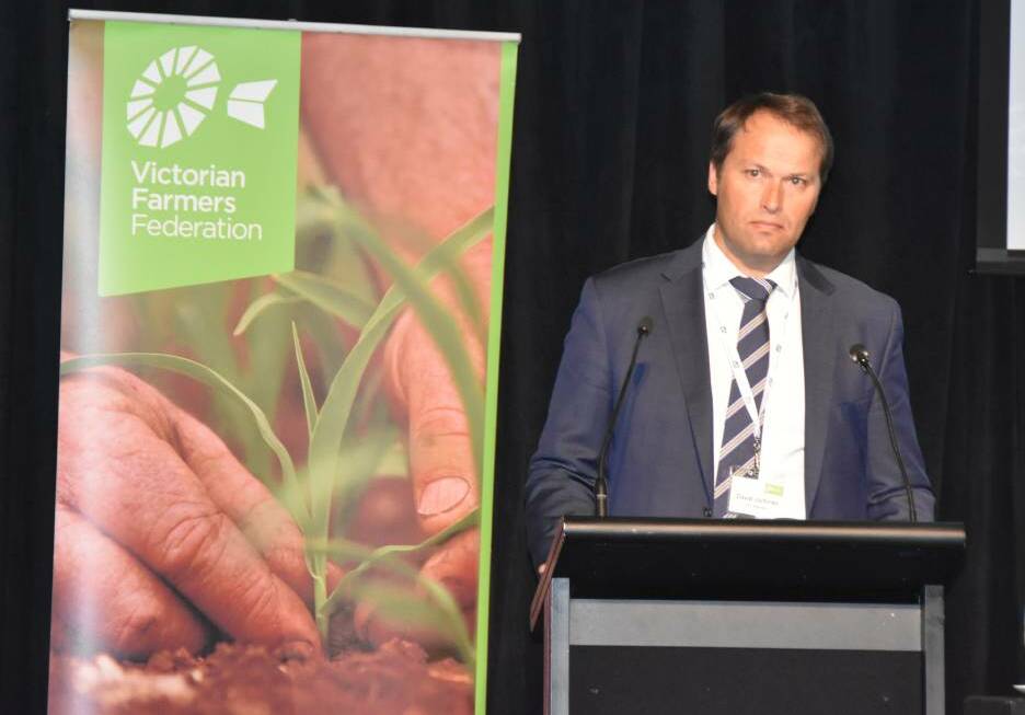 Victorian Farmers Federation president and Murra Warra farmer David Jochinke has called for a temporary ban on rate increases ahead of November's state election.