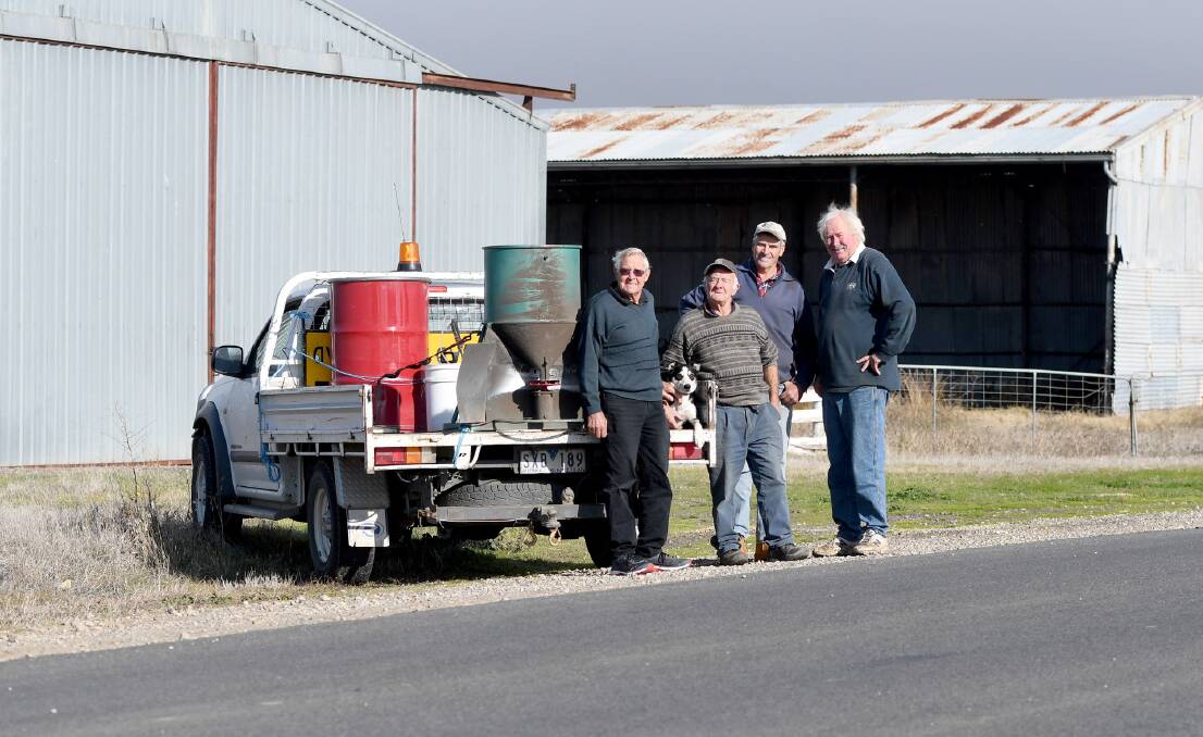 Horsham district farmers Allan Mills, Tom Blair, Peter Jackman and Neville McIntyre were vocal about wanting a fair go for rural ratepayers last year. Picture: SAMANTHA CAMARRI
