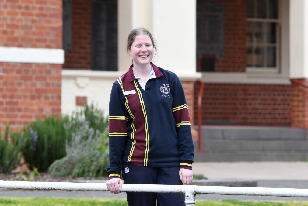 LEADER: Dimboola Memorial Secondary College school captain Rebekah Albrecht has been nominated for a Young Leaders Award in the 2019 Victorian Tidy Towns awards. Picture: SAMANTHA CAMARRI