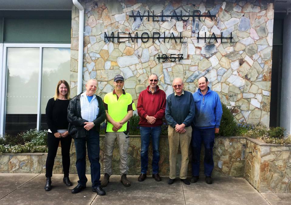 Committee of Management members and Council staff members: Alison Tonkin, Nico Vanderwerf, contractor Andrew Eastick, Ron Jenkinson, Tony Millear and Anthony Evans. PICTURE: Supplied.