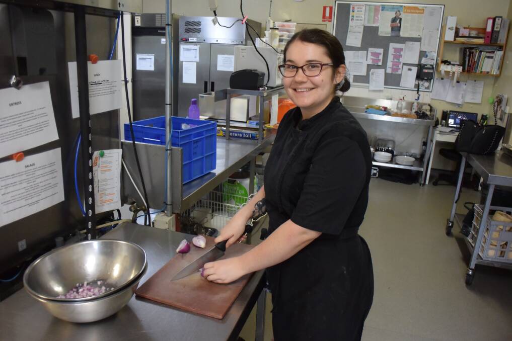 REWARDING: Chalambar Golf Club chef Alyssa Heard has received national recognition and will continue her studies in Chile. 
