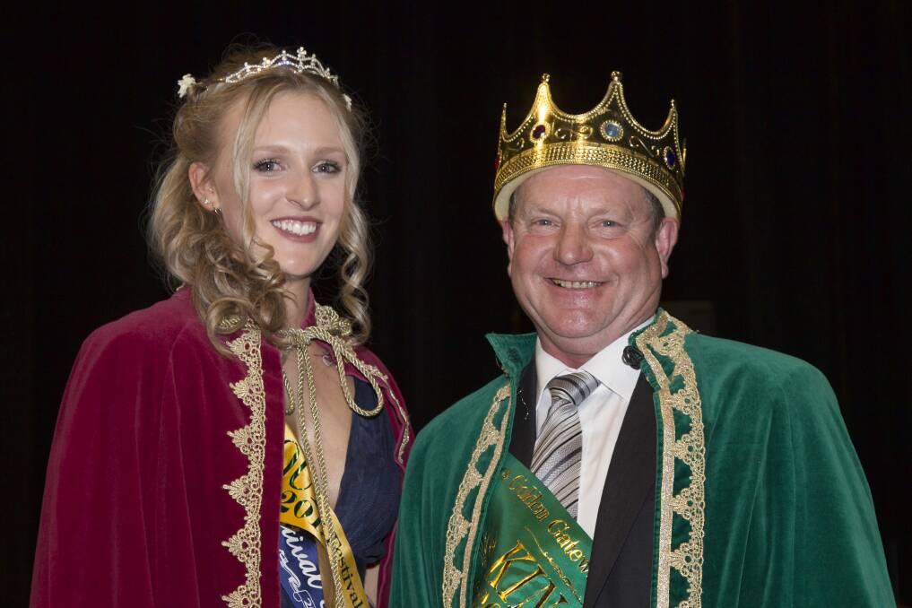 CROWNED: Brooke Nicholson was crowned Golden Gateway Festival queen, and will reign with the king, Robert Sanders, visiting various events and representing Ararat. PICTURE: Peter Pickering.