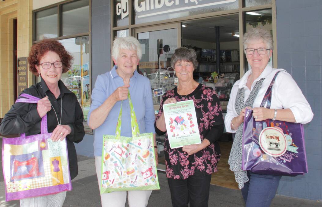 BARGAIN HUNTERS: Libby McCormick, Jane Richardson, Deidre Coone and Marlene Goudie are getting ready for the Shopping Spree. 
