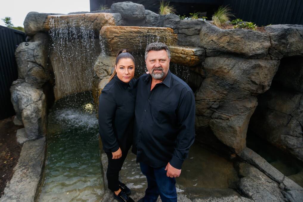 Deep Blue Hotel and Hot Springs owners Rebecca and Gene Seabrook. Picture: Morgan Hancock.