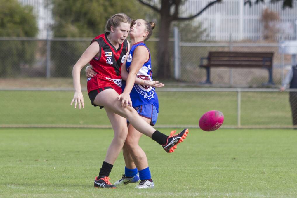 Stawell's Nadia Martin in a match earlier this season