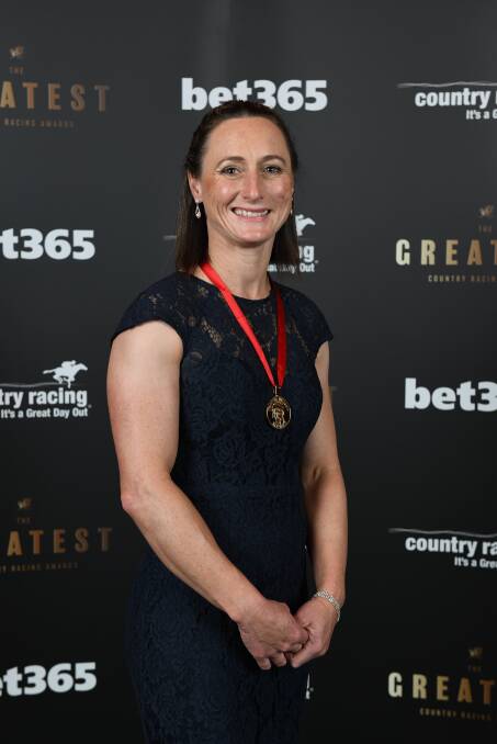 WINNER: Linda Meech was awarded as the CRV jockey of the year for the 2017-18 season. Picture: Lucas Dawson Photography