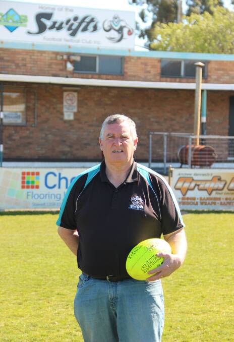 REWARD FOR EFFORT: Swifts vice-president Ian O'Donnell has worked tirelessly to get upgrades at North Park. Picture: Lachlan Williams. 