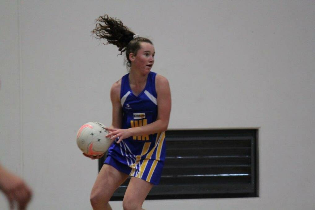 RISING STAR: Stawell's Madi Taylor playing representative netball for the Wimmera. Picture: CONTRIBUTED