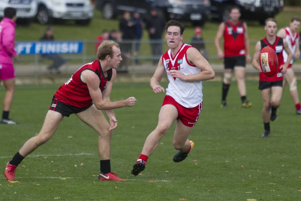 IMPRESSING: Bailey Taylor has been a big improver for Stawell when getting an opportunity at senior level. Picture: Peter Pickering.