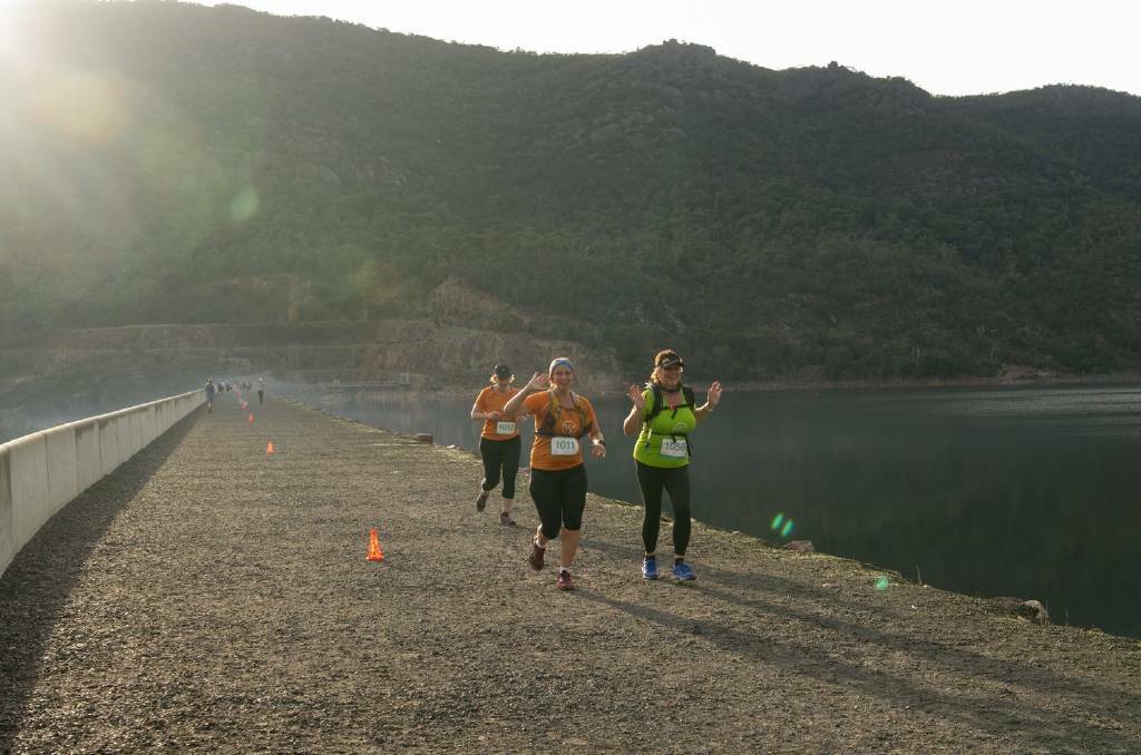 PICTURESQUE: Runners have the opportunity to run along the wall next to Lake Bellfield at this weekend's Run The Gap. Early registration numbers indicate a strong showing once again. Picture: RUN THE GAP