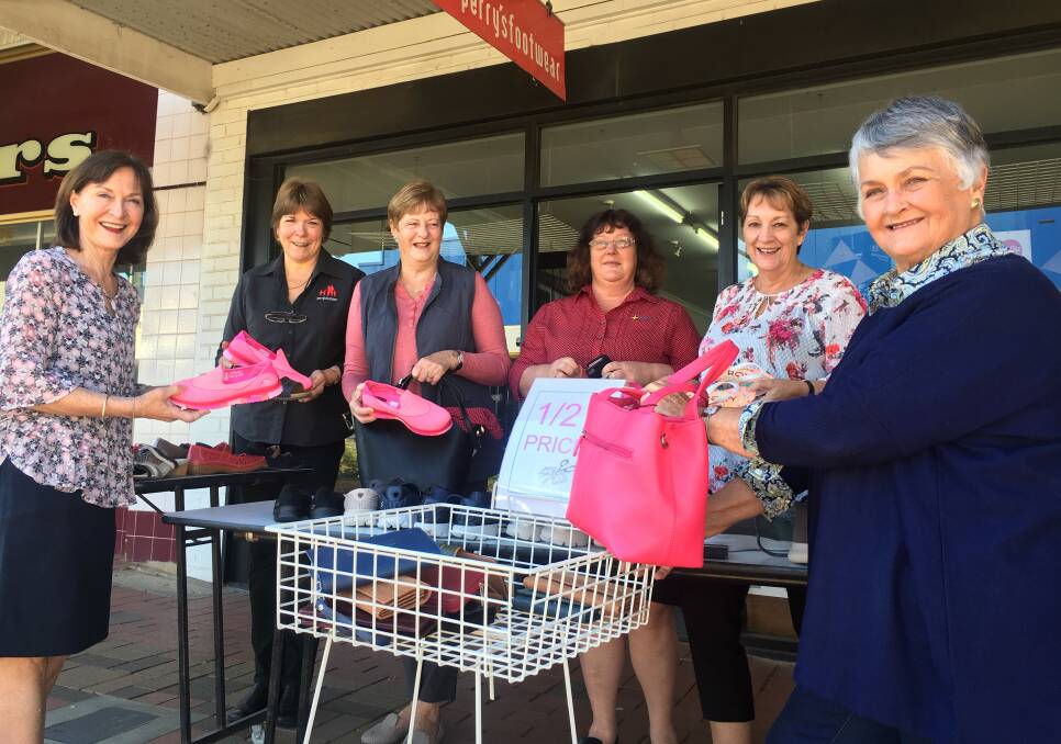 KEEN: Lyn Bibby, Barb Dwyer, Pam West, Carloyn McDonald, Janine Sibson and Meg Blake are looking forward to next week's shopping spree. Picture: LACHLAN WILLIAMS