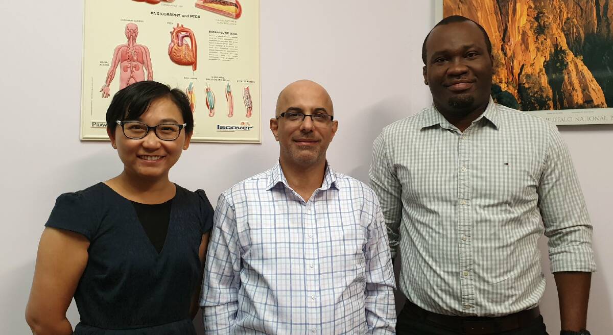 Drs Wen Jiang Hussein Rabia and Christian Ezobi. Picture: CONTRIBUTED