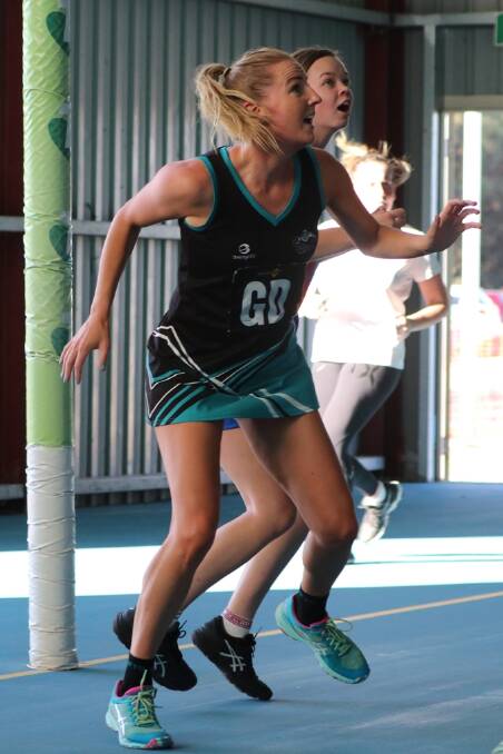 ALWAYS ACTIVE: Jules Coates has been a great addition to Swifts' defense this year. Picture: Trish Ralph.