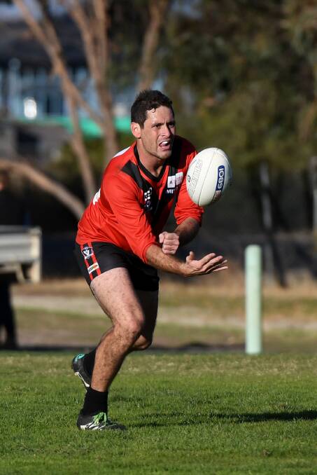 FOCUSED: Stawell co-coach Damian Joiner hopes his side can play more consistent football. Picture: Samantha Camarri.