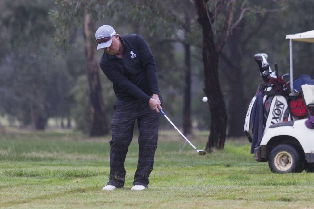 FOCUS: Tim Coffey will have a chance to defend his Stawell Golf Club championship in November. Picture: PETER PICKERING