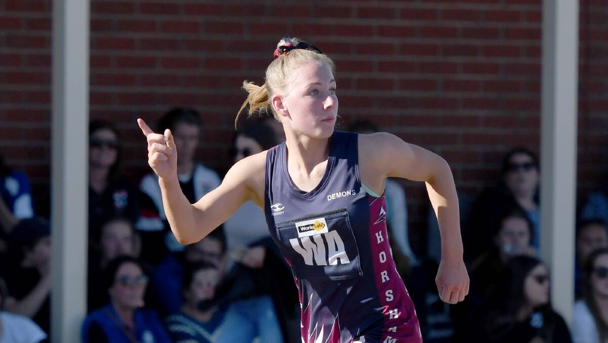 Tamika Mentha was named in the Wimmera Netball Association's open interleague side. Picture: SAMANTHA CAMARRI