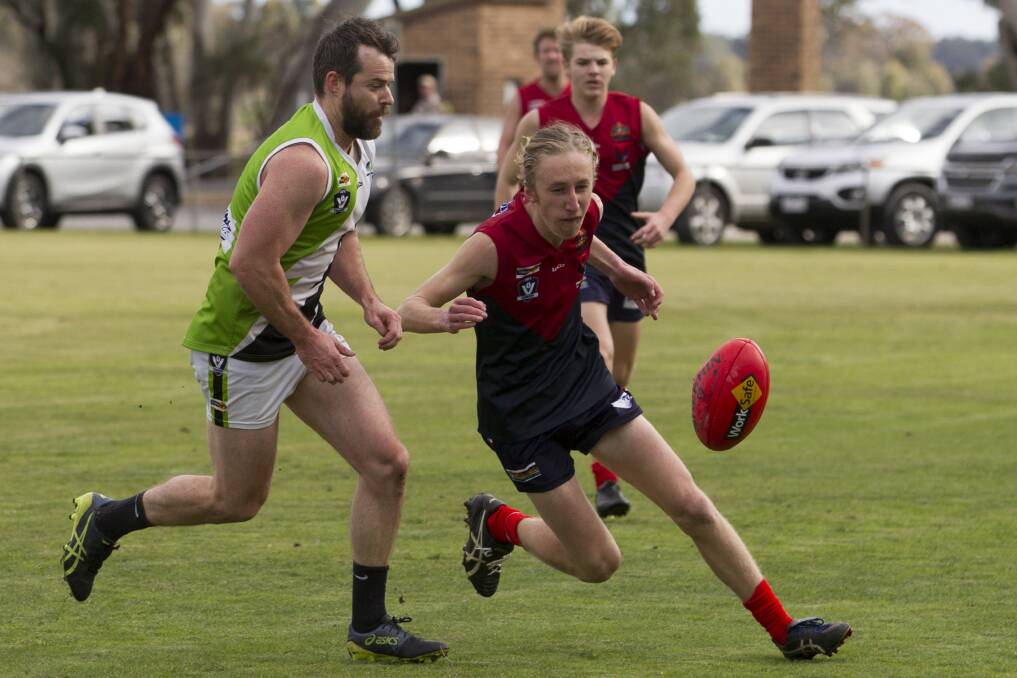 Harry Combe has stepped out for Lahaum's senior side five times this season. Picture: PETER PICKERING