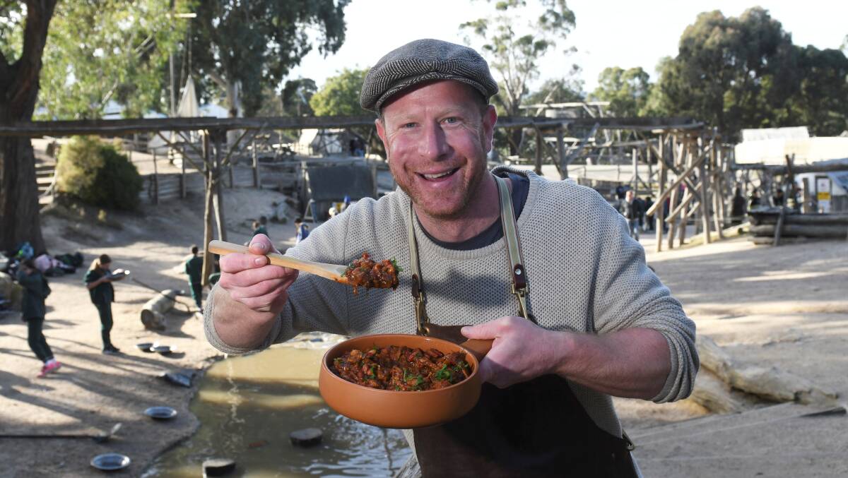 Chef Tim Bone at Sovereign Hill in 2023. Picture by Lachlan Bence